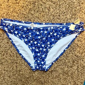 Aerie | Blue Floral Bikini Bottoms | NWT